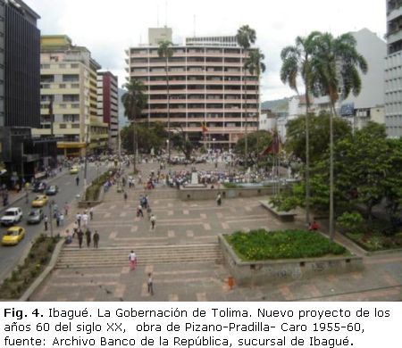 Fig. 4. Ibagué. La Gobernación de Tolima,  nuevo proyecto de los años 60 del siglo XX,  obra de Pizano-Pradilla- Caro 1955-60.jpg