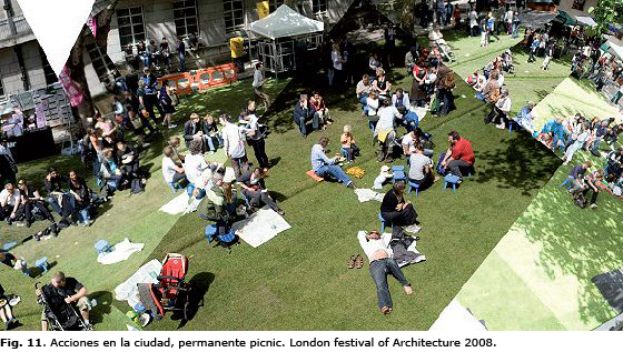 Fig. 11. Acciones en la ciudad, permanente picnic. London festival of Architecture 2008.jpg