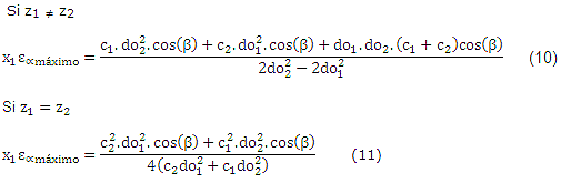 Ecuaciones 10 y 11