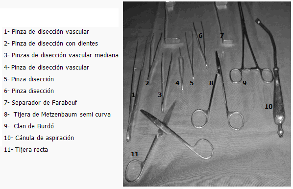 Sano Chispa  chispear proyector Manual de instrumental quirúrgico
